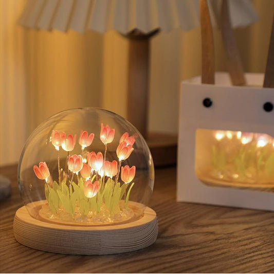 MINI LAMPARA REDONDA TULIPANES