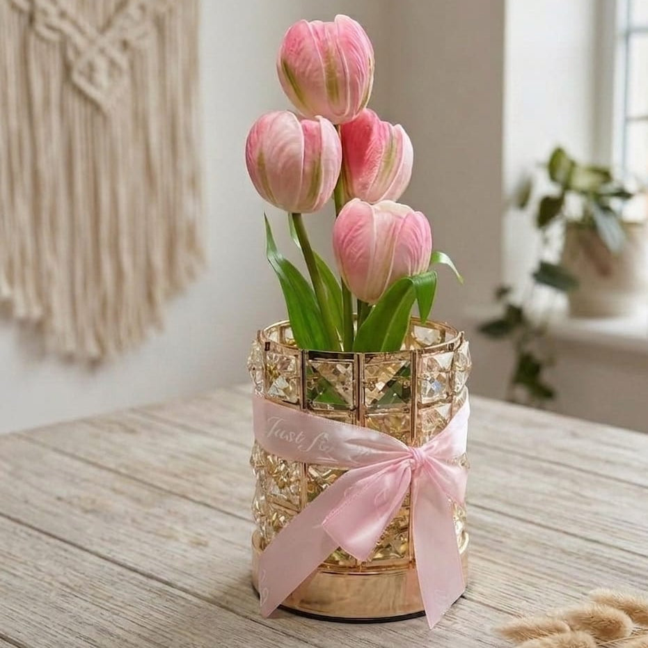 LAMPARA CON TULIPANES MODELO NUEVO