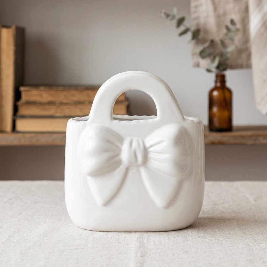 FLORERO DE CARTERA BLANCO