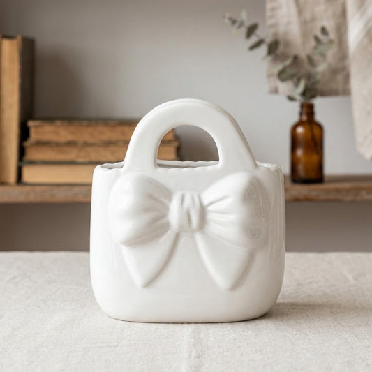 FLORERO DE CARTERA BLANCO